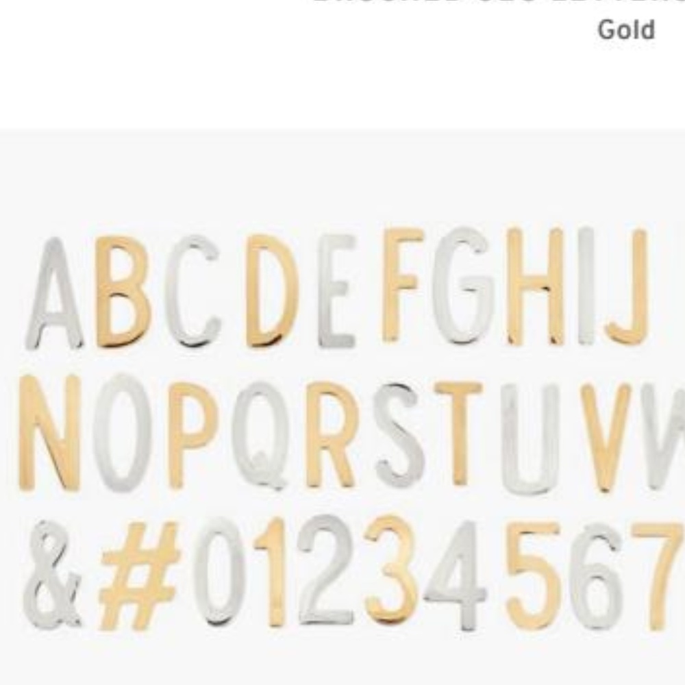NWT Keep Collective  Gold Letter "N"